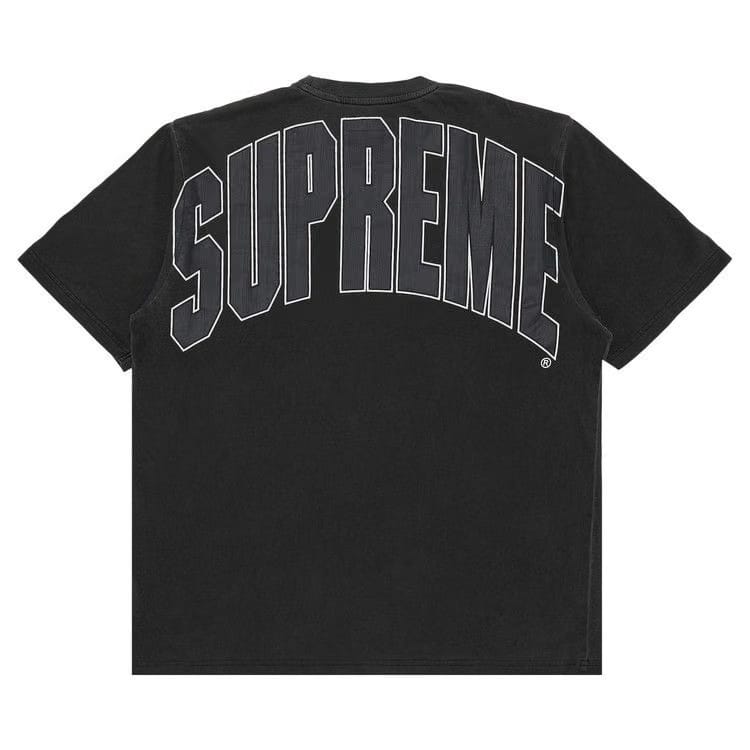 Supreme Cracked Back Arc Shorts-Sleeve Top Black