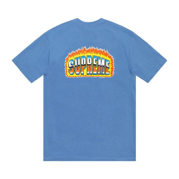 Supreme Chrome T-Shirt Dusty Light Royal