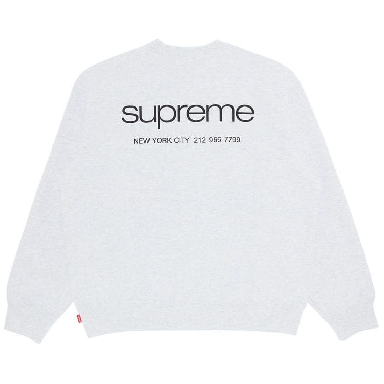 Supreme NYC Crewneck Ash Grey