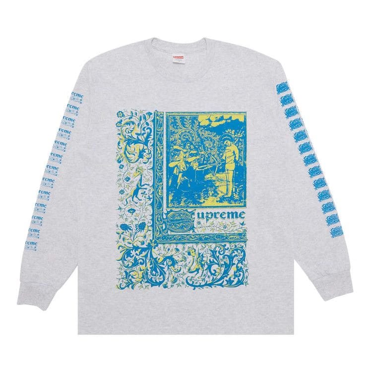 Supreme Saint Sebastian Long-Sleeve T-Shirt Ash Grey