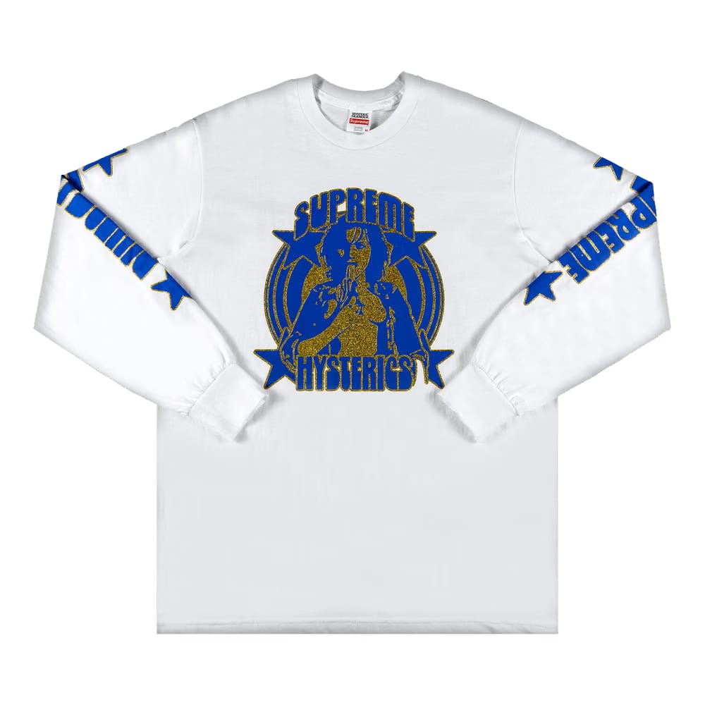 Supreme x Hysteric Glamour Long-Sleeve T-Shirt White