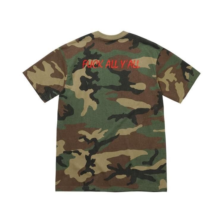 Supreme Split T-Shirt Woodland Camo