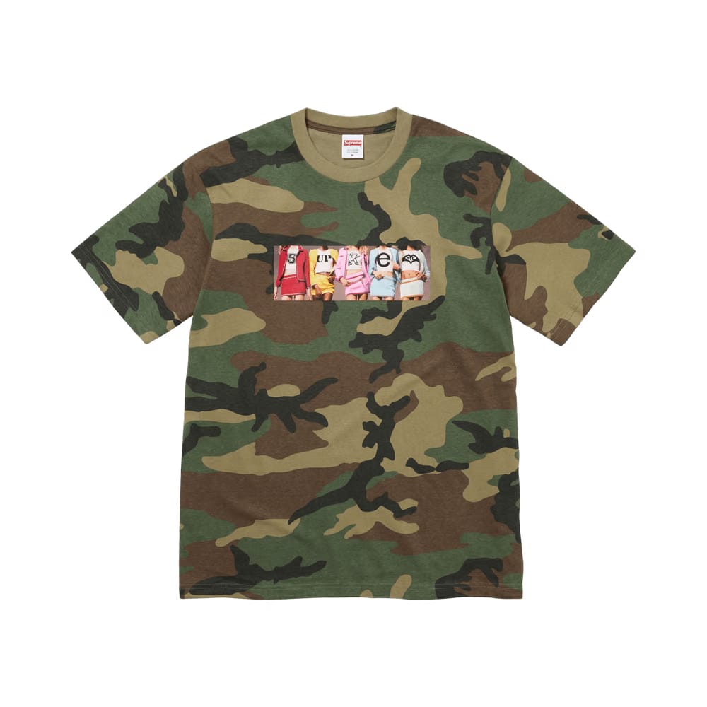 Supreme Girls T-Shirt Woodland Camo