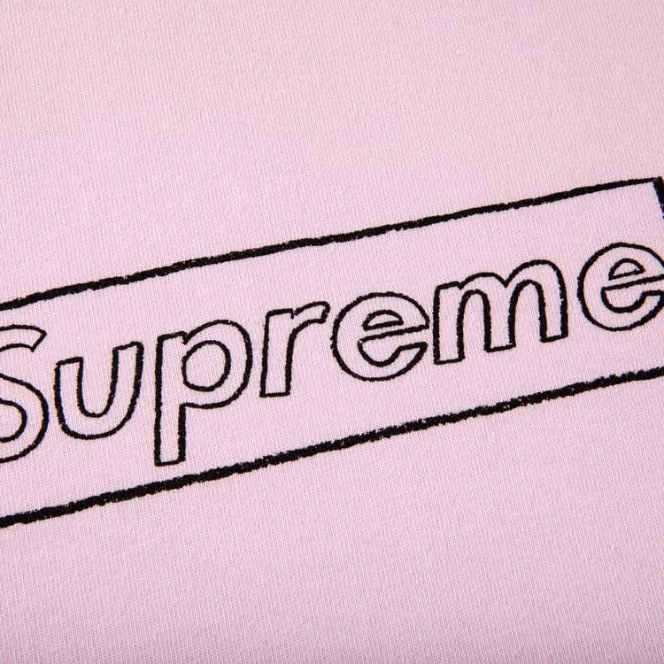 Supreme x KAWS Chalk Logo T-Shirt Light Pink