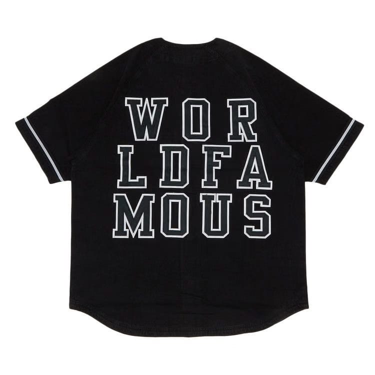 Supreme Denim Baseball Jersey Black