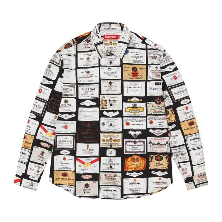 Supreme Label Shirt Black