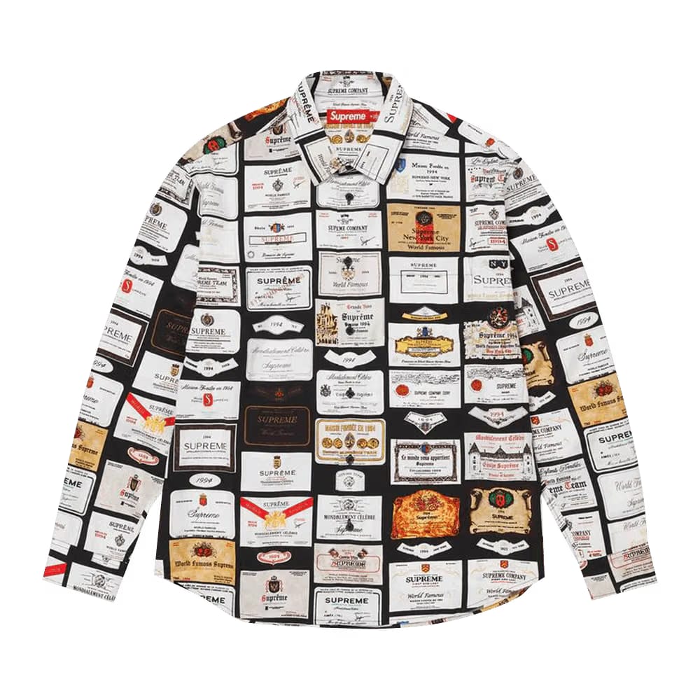 Supreme Label Shirt Black