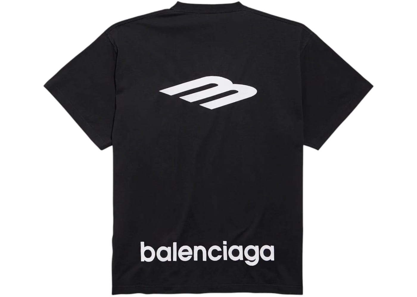 Balenciaga 3B Sports Icon Oversized T-Shirt Black/White
