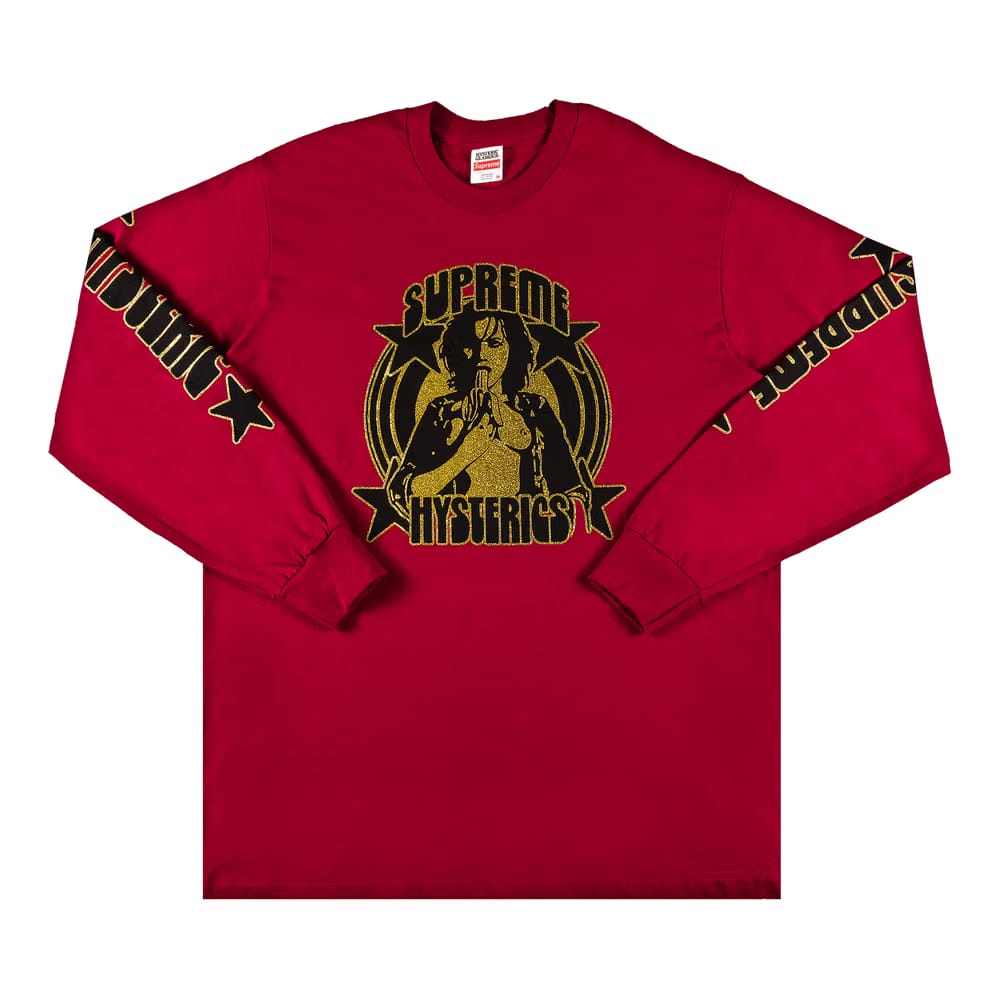 Supreme x Hysteric Glamour Long-Sleeve T-Shirt Dark Magenta
