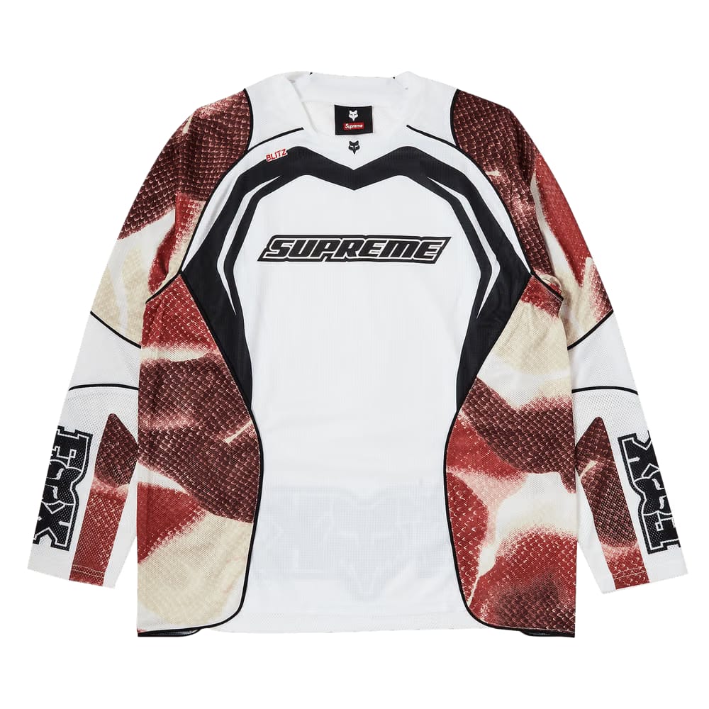 Supreme x Fox Racing Jersey White