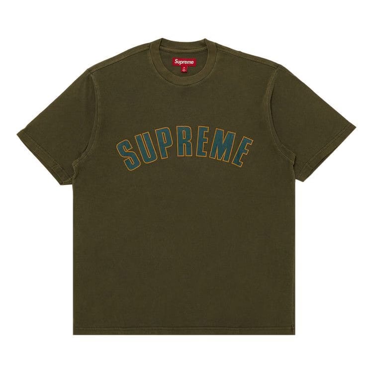 Supreme Cracked Arc Shorts-Sleeve Top Olive