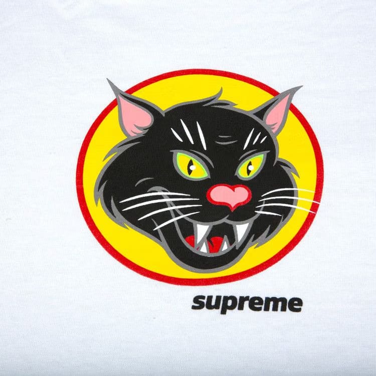 Supreme Black Cat T-Shirt White