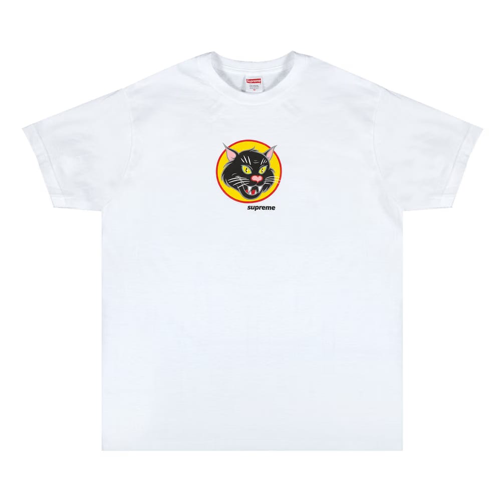 Supreme Black Cat T-Shirt White
