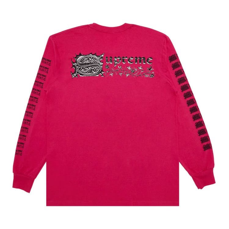 Supreme Saint Sebastian Long-Sleeve T-Shirt Pink