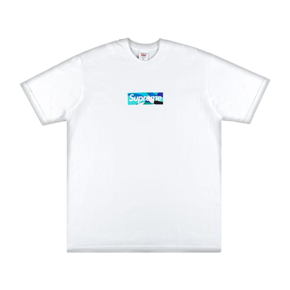 Supreme x Emilio Pucci Box Logo T-Shirt White/Blue