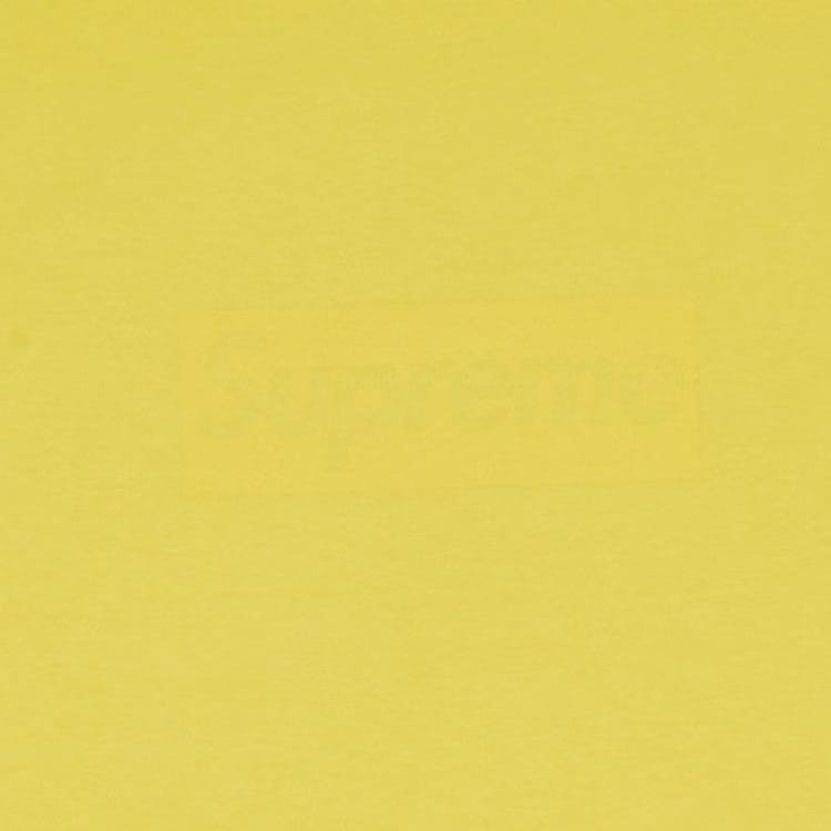 Supreme Tonal Box Logo T-Shirt Yellow
