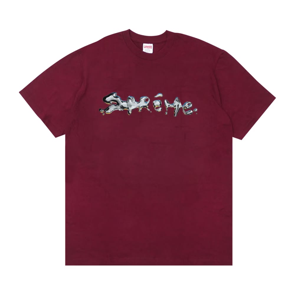 Supreme Liquid T-Shirt Burgundy