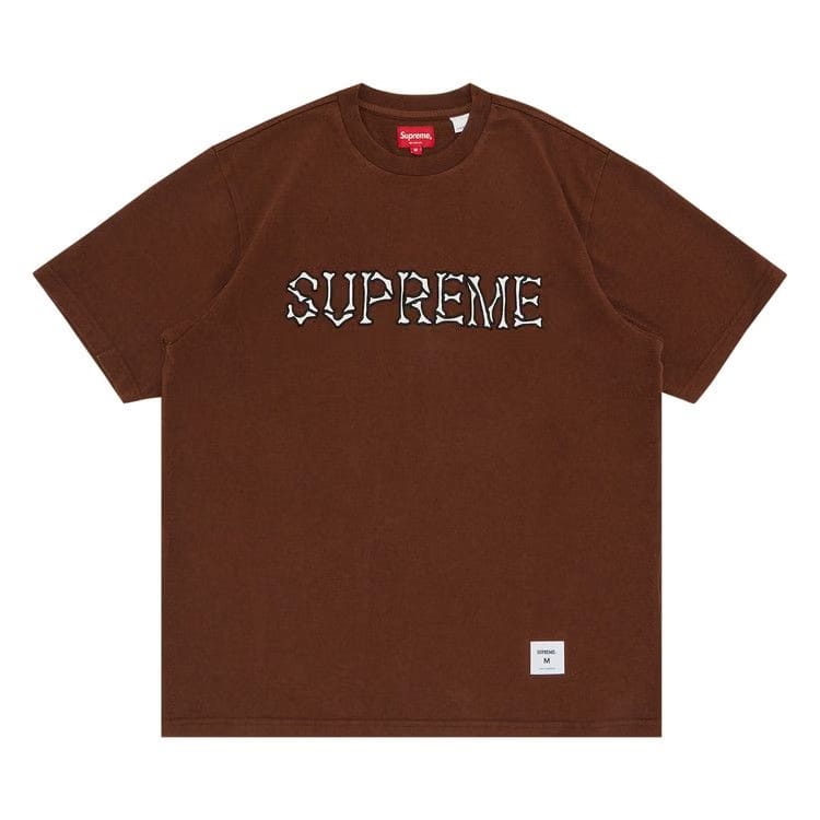 Supreme Bones Shorts-Sleeve Top Brown