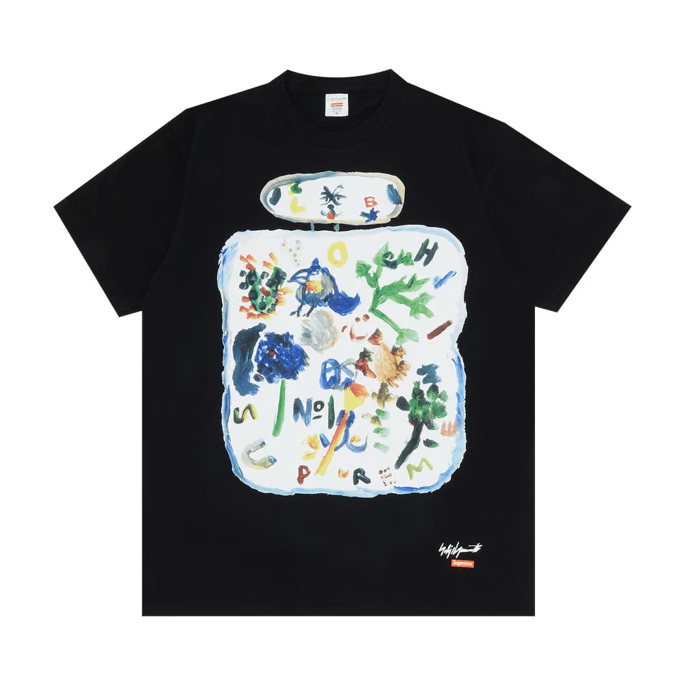 Supreme x Yohji Yamamoto Paint T-Shirt Black