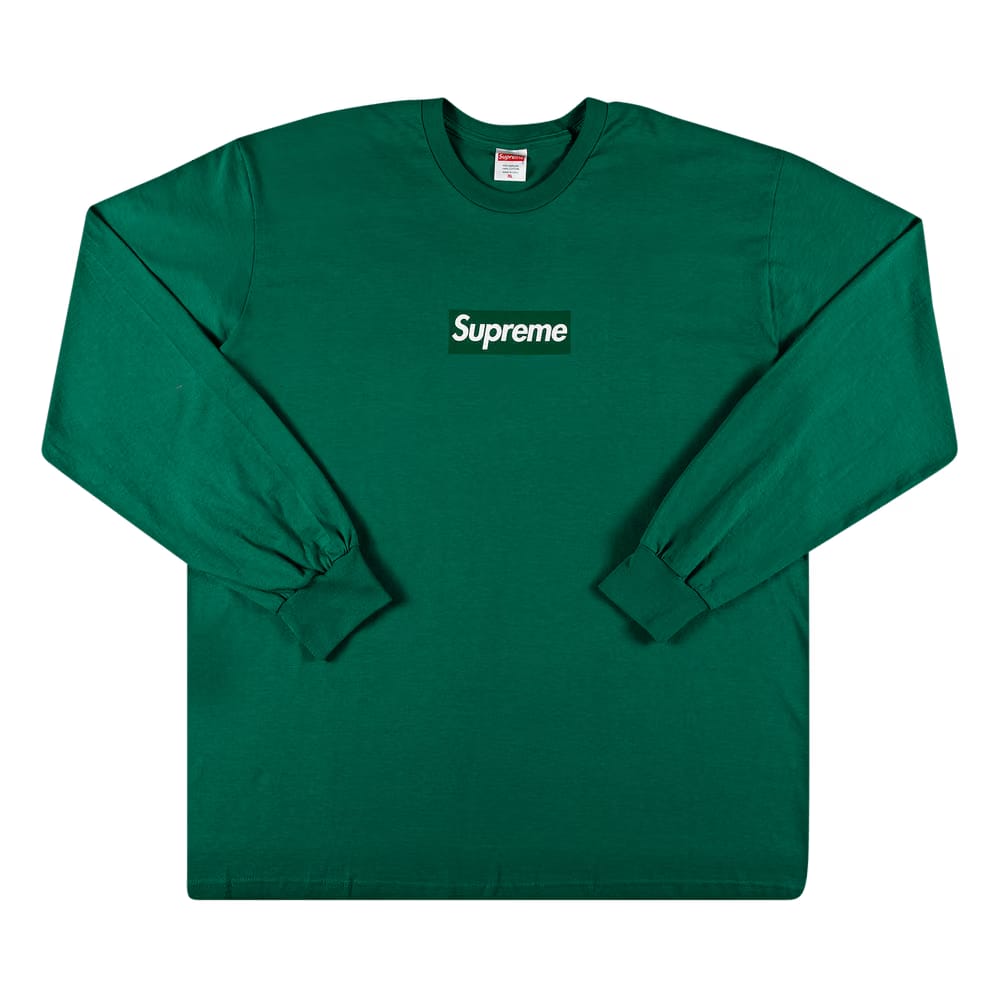 Supreme Box Logo Long-Sleeve T-Shirt Light Pine