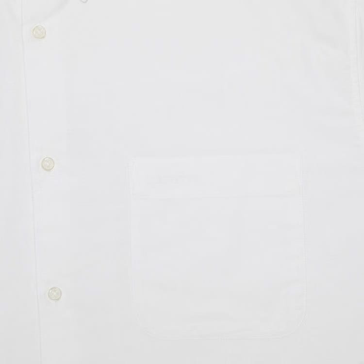 Supreme Loose Fit Shorts-Sleeve Oxford Shirt White