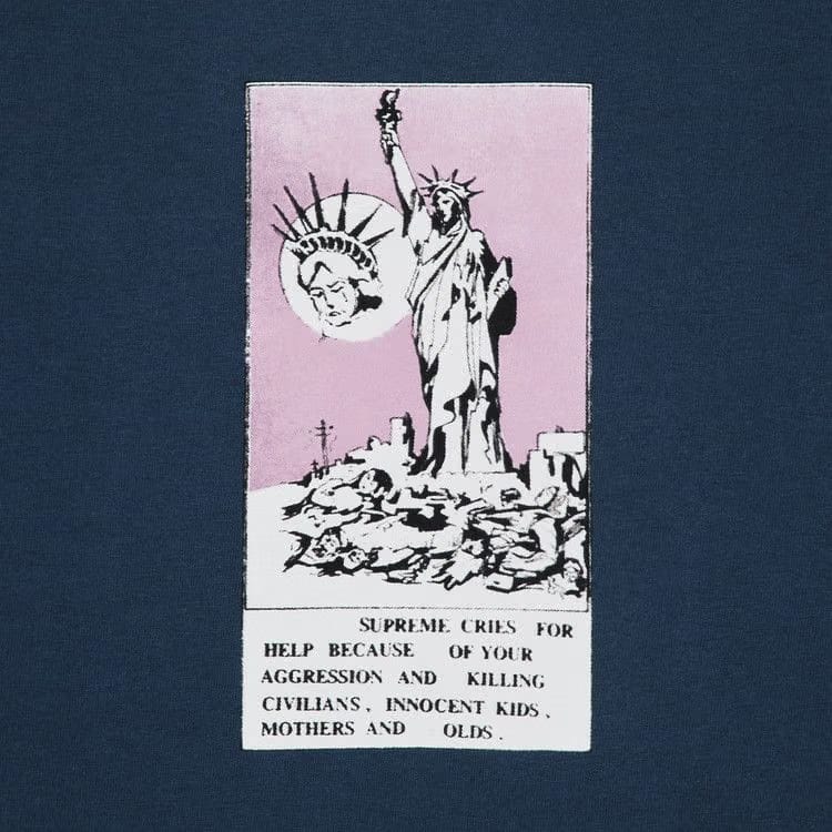 Supreme Liberty T-Shirt Indigo