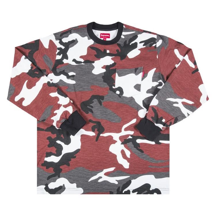 Supreme Long-Sleeve Pocket T-Shirt Camo