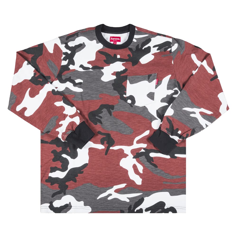 Supreme Long-Sleeve Pocket T-Shirt Camo