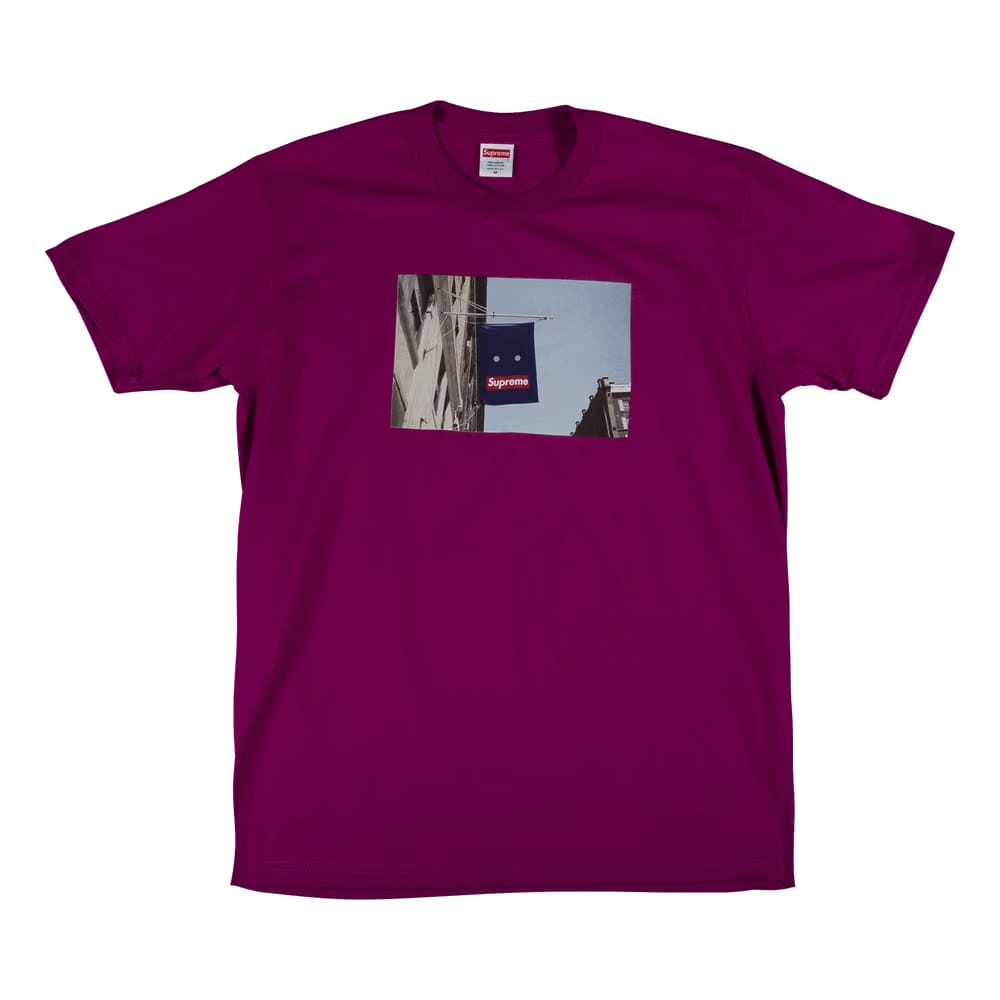 Supreme Banner T-Shirt Magenta