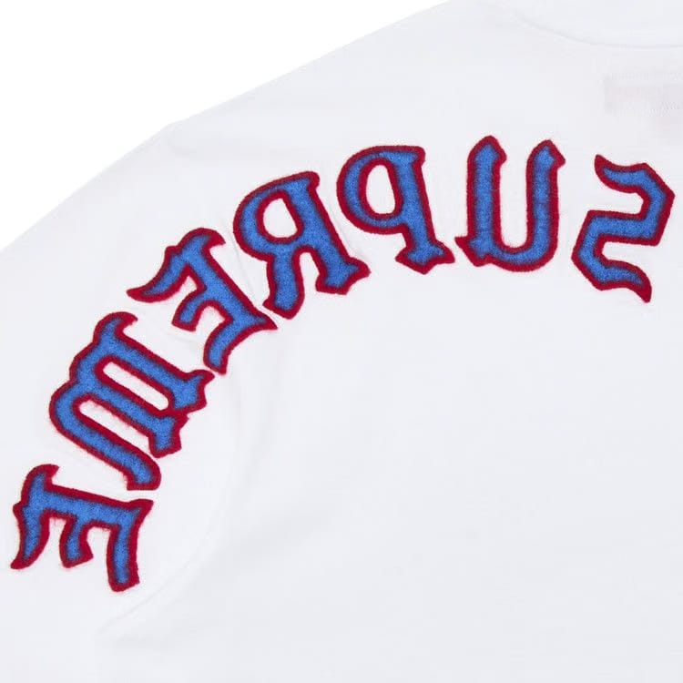 Supreme Brushed Arc Shorts-Sleeve Top White