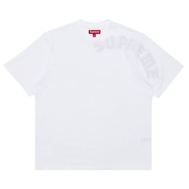 Supreme Brushed Arc Shorts-Sleeve Top White