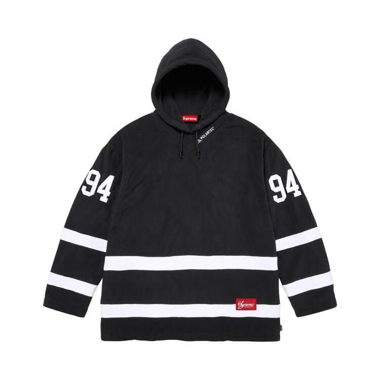 Supreme Polartec Hooded Hockey Jersey Black