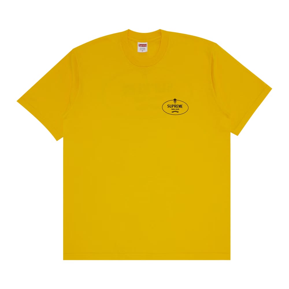 Supreme Crest T-Shirt Yellow