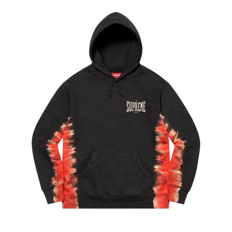 Supreme Bleached Hoodie Black