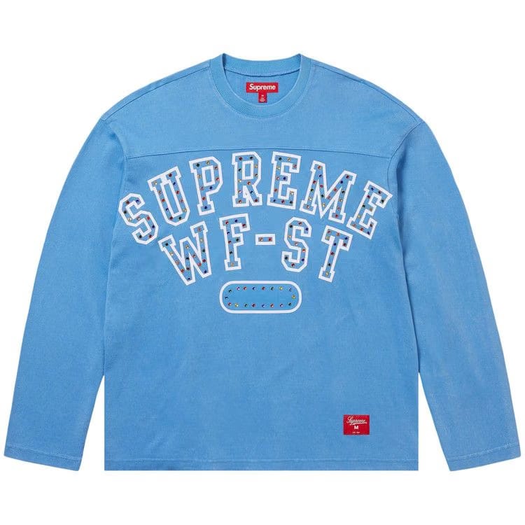 Supreme Athletic Studded Long-Sleeve Top Blue