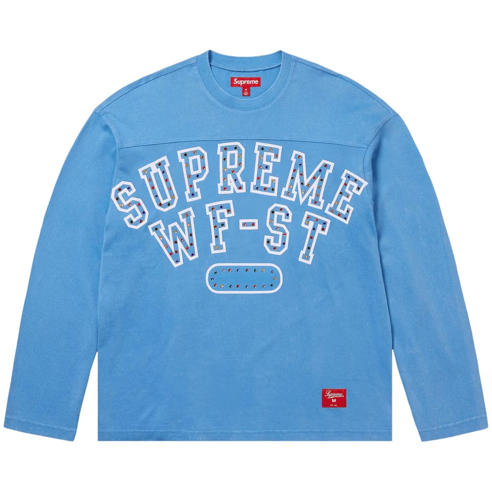 Supreme Athletic Studded Long-Sleeve Top Blue