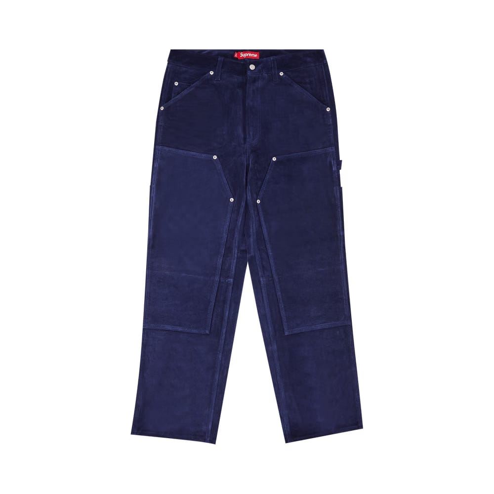 Supreme Suede Double Knee Painter Pant Blue