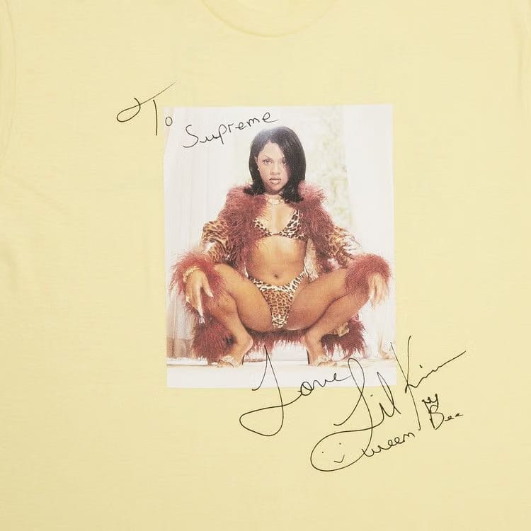 Supreme Lil Kim T-Shirt Pale Yellow