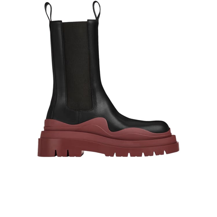 Bottega Veneta Wmns Tire Boot 'Black Cherry'