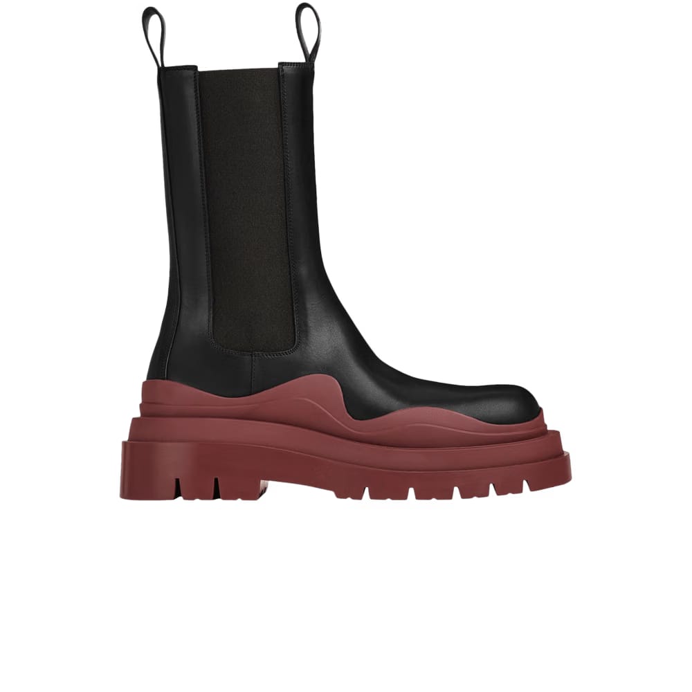 Bottega Veneta Wmns Tire Boot 'Black Cherry'