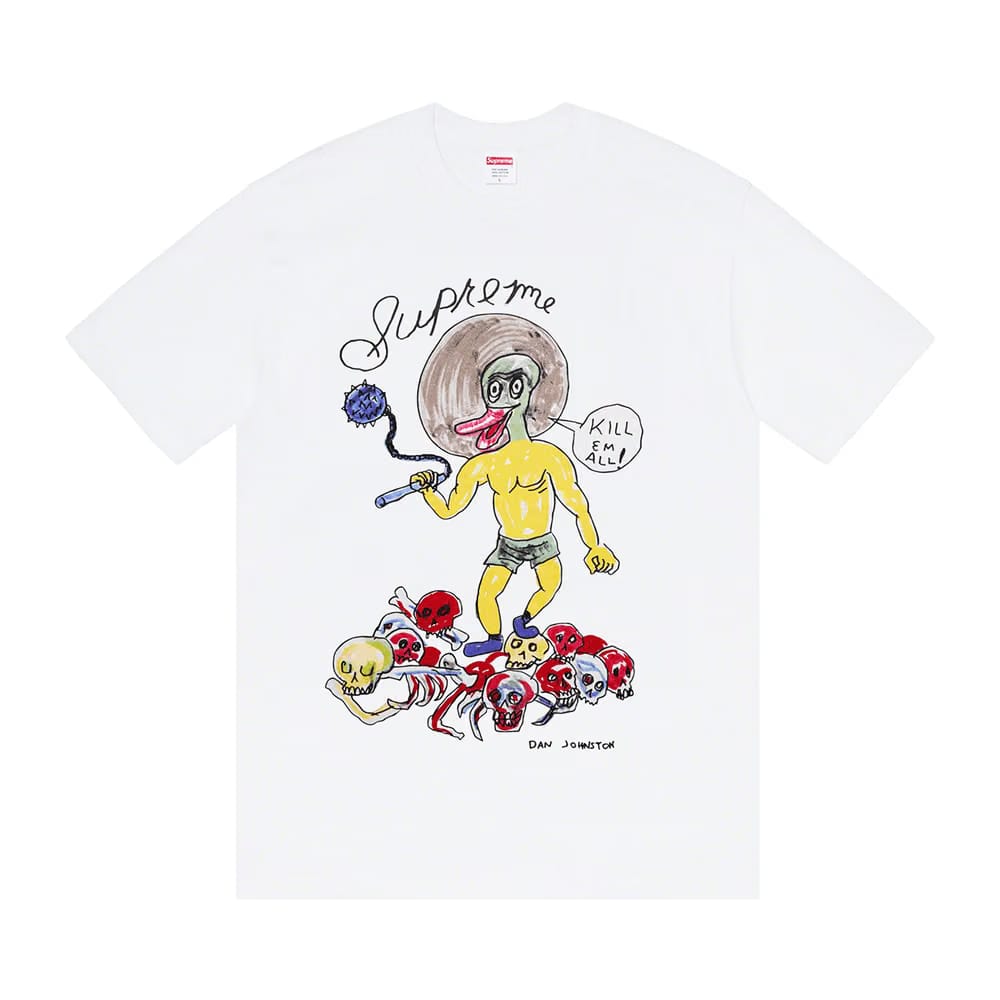 Supreme x Daniel Johnston Kill Em All T-Shirt White