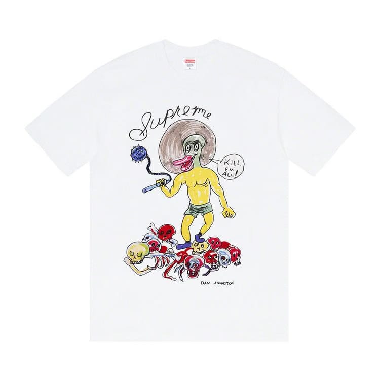Supreme x Daniel Johnston Kill Em All T-Shirt White