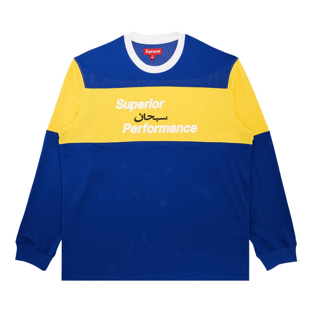 Supreme Arabic Mesh Long-Sleeve Top Royal