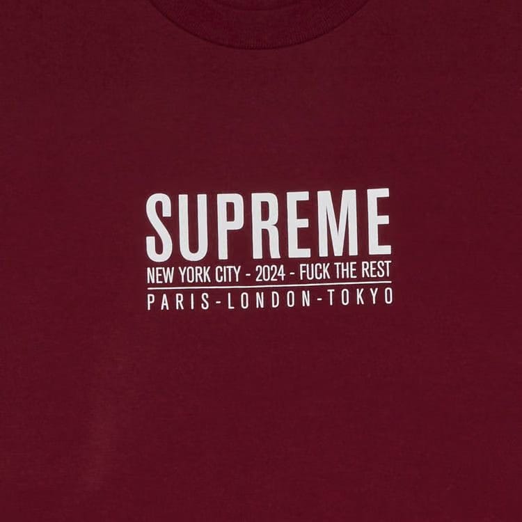 Supreme Paris T-Shirt Cardinal