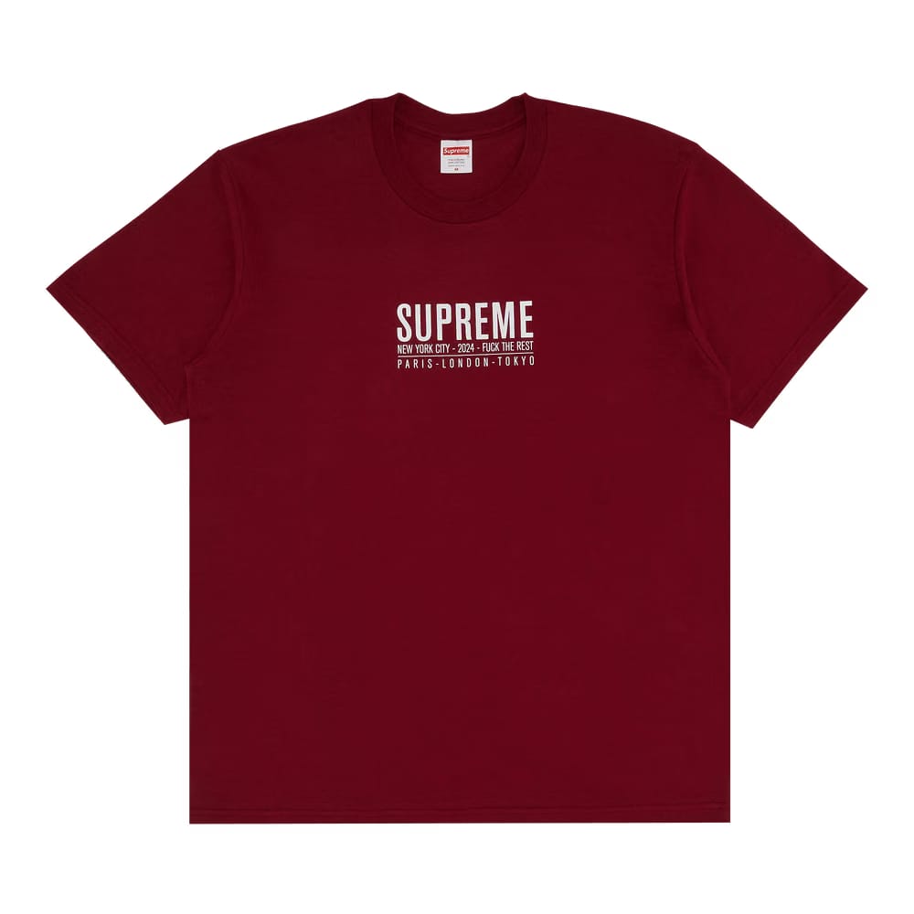 Supreme Paris T-Shirt Cardinal