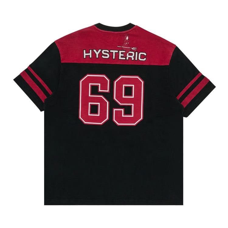Supreme x HYSTERIC GLAMOUR 69 Football Top Black
