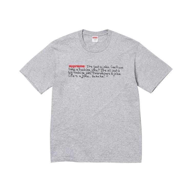 Supreme Joke T-Shirt Heather Grey