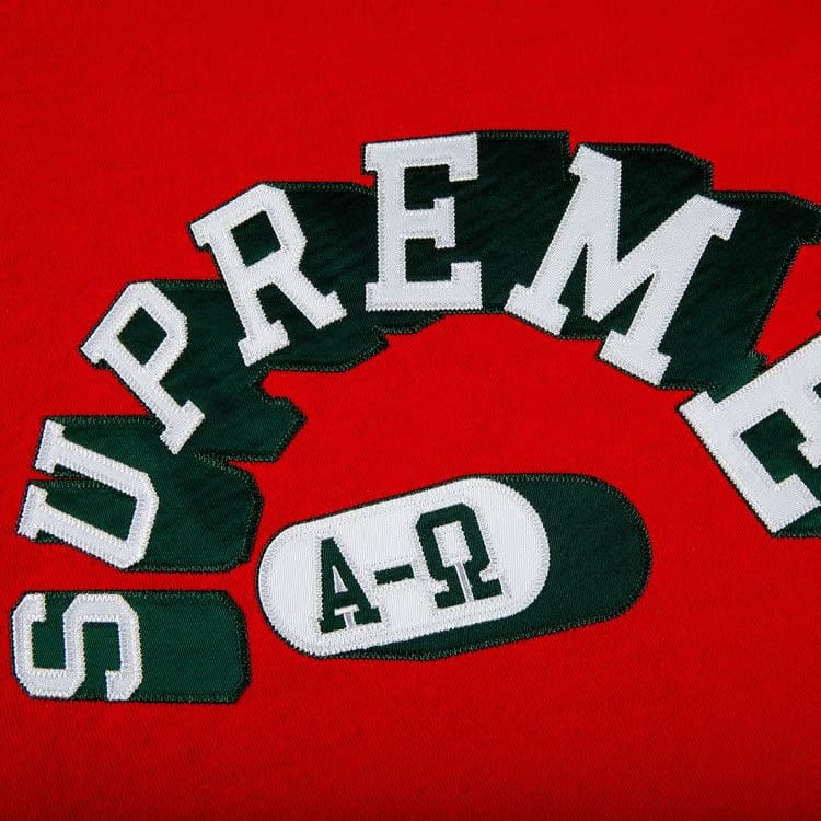 Supreme Alpha Omega Shorts-Sleeve Top Red