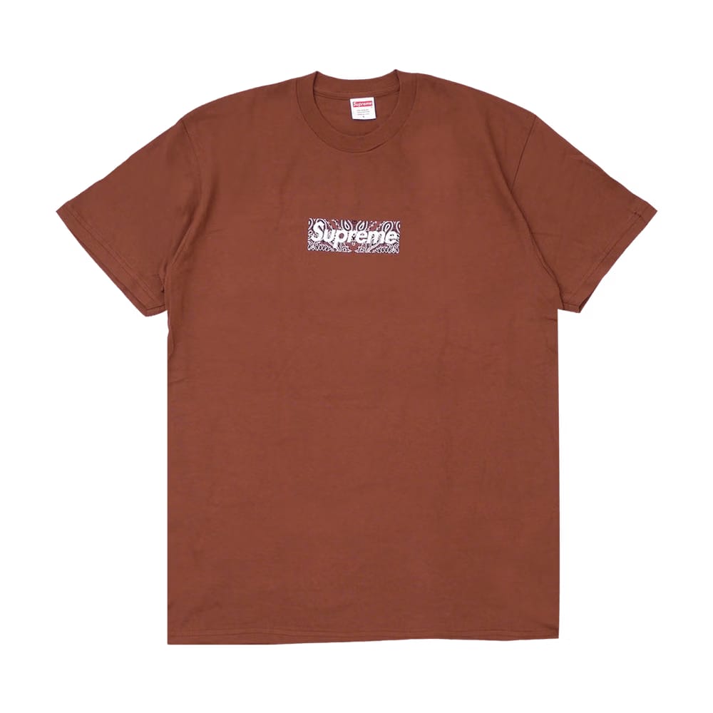 Supreme Bandana Box Logo T-Shirt Brown