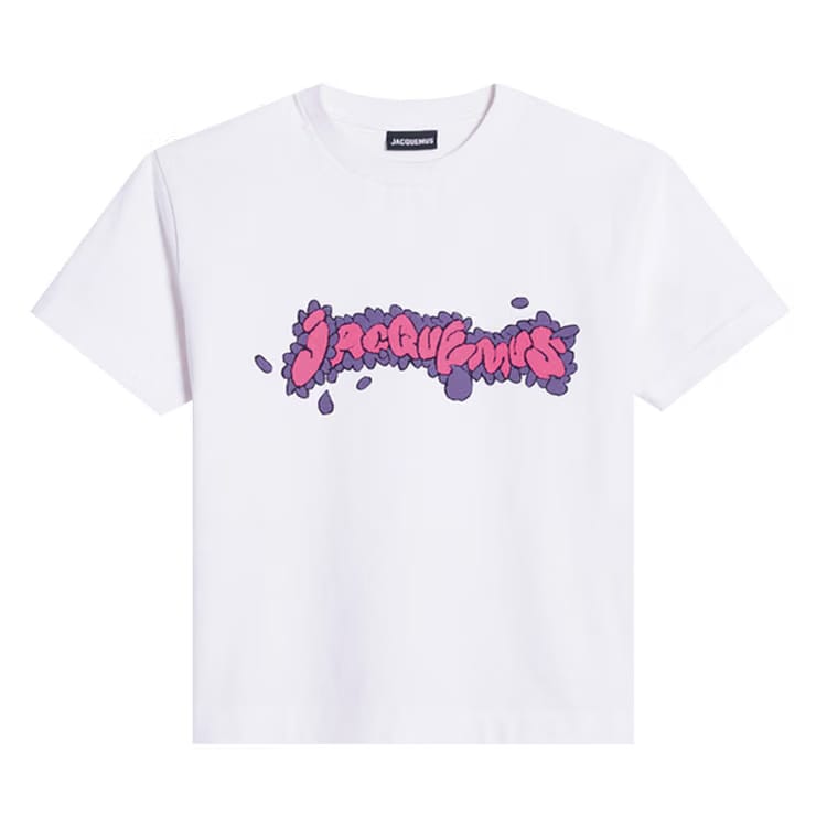 Jacquemus Le T-Shirt Desenho Print Marguerite/White